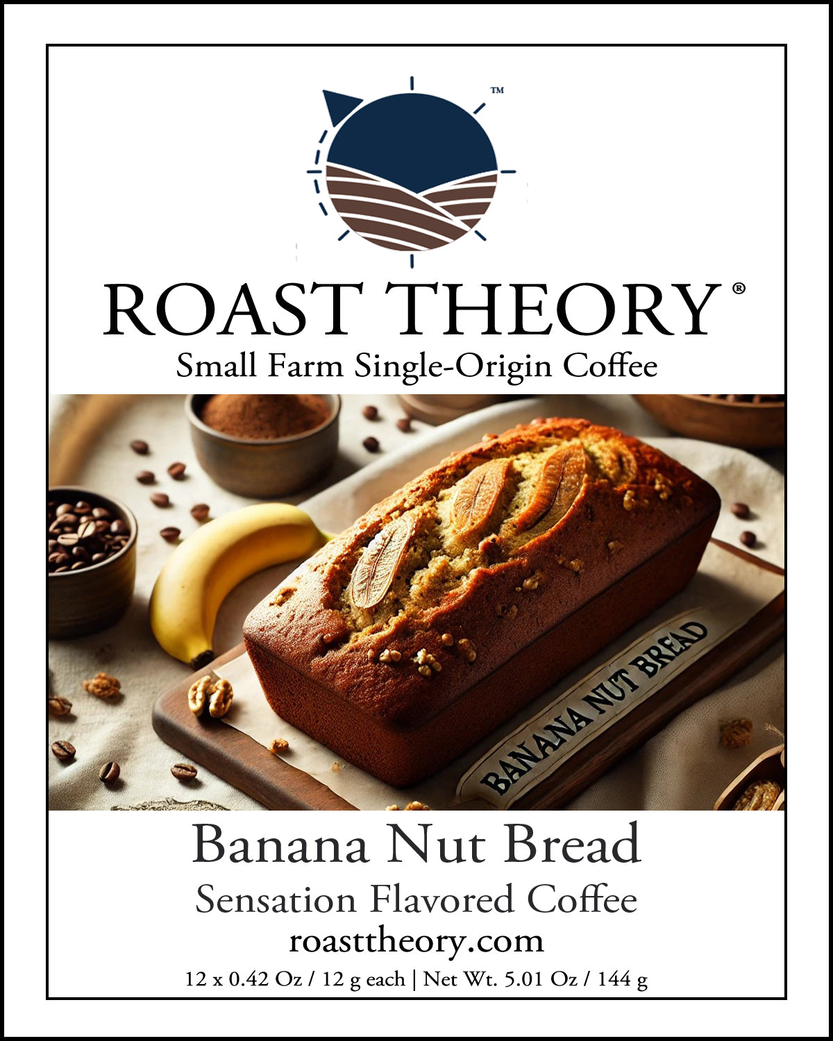 Banana Nut Bread Sensation Flavored Coffee Beans Single-origin Small Farm Roast Theory