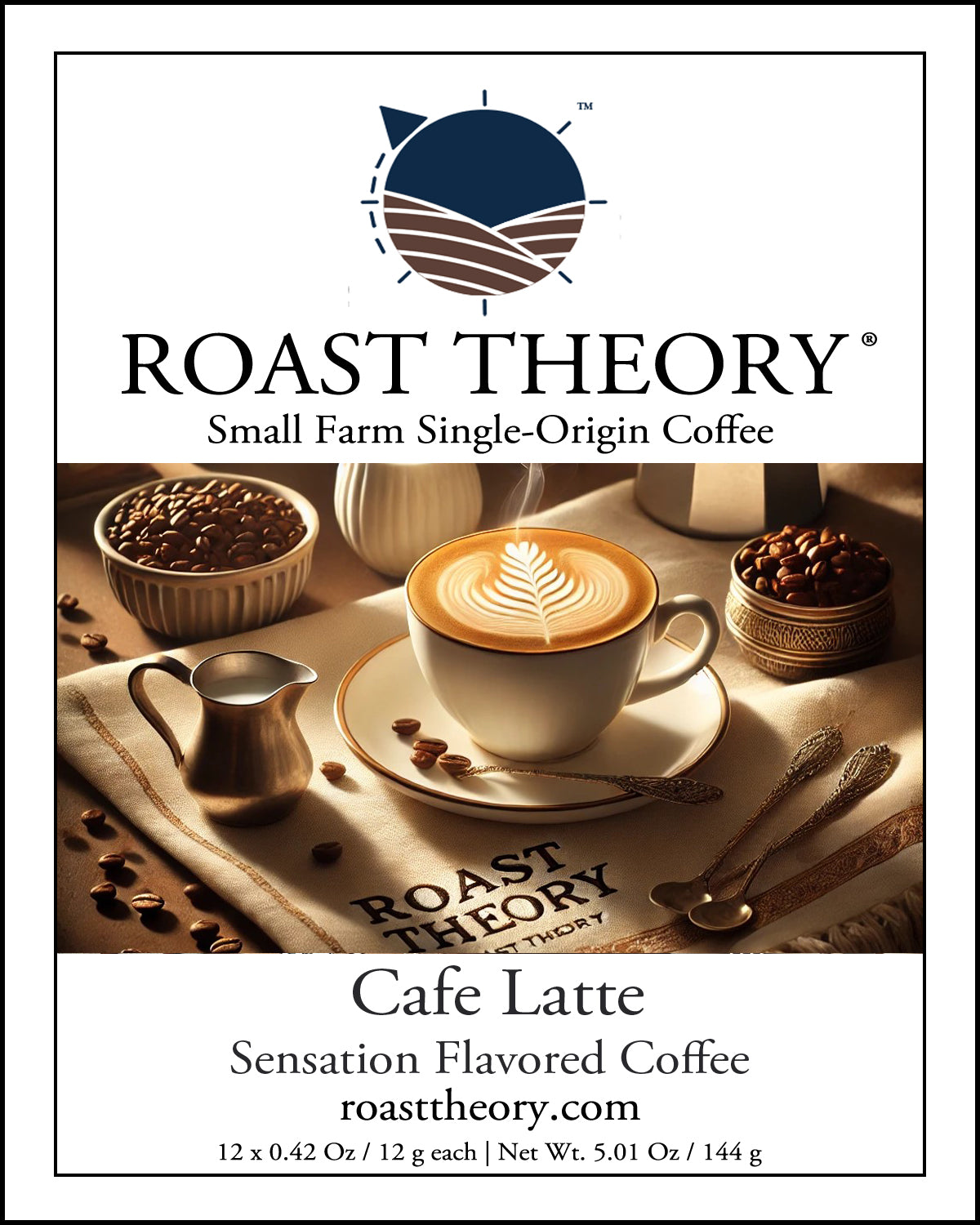 Cafe Latte Sensation Flavored Coffee Roast Theory Single-origin Small Farm