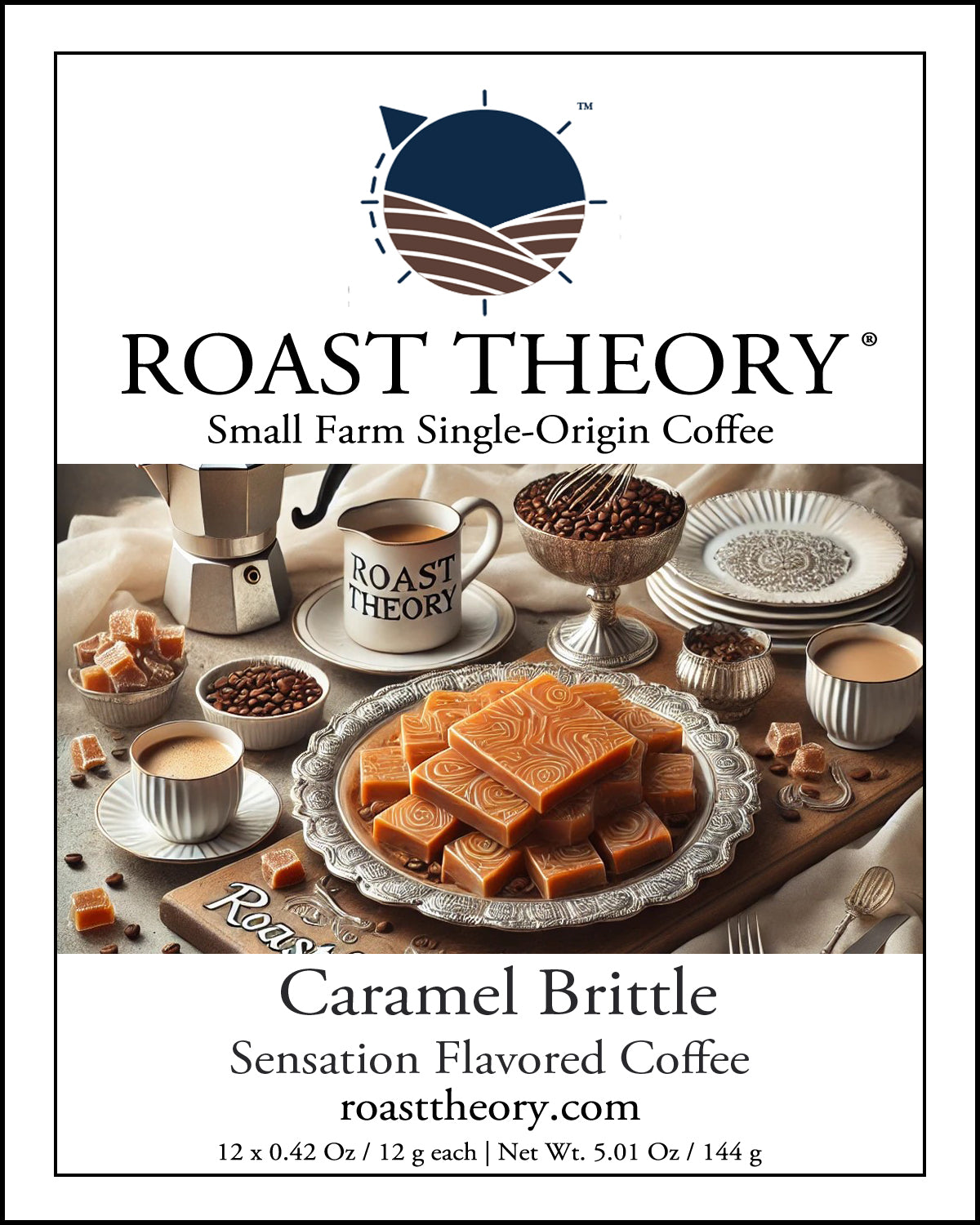 Caramel Brittle Sensation Flavored Coffee Beans Single-origin Small Farm Roast Theory