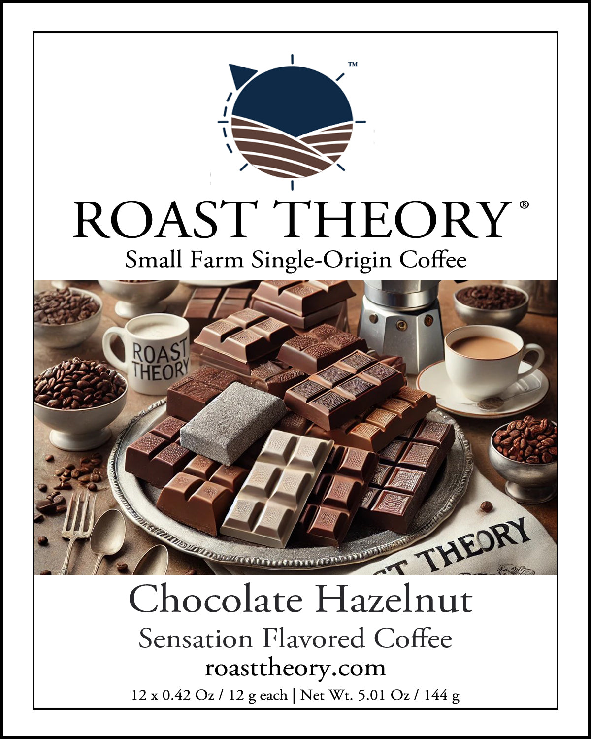 Chocolate Hazelnut Sensation Flavored Coffee Beans Single-origin Small Farm Roast Theory