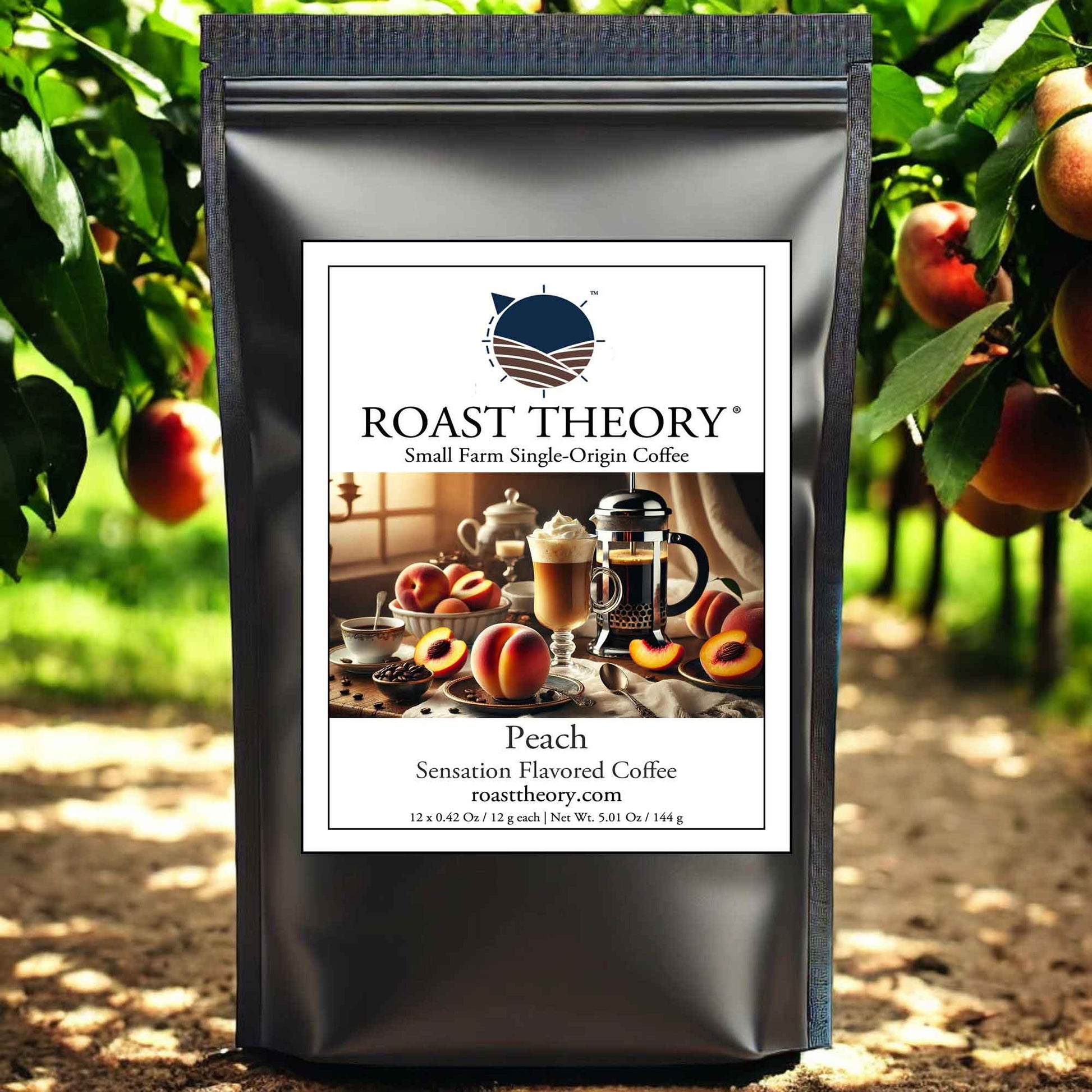 Peach Sensation Flavored Coffee Roast Theory