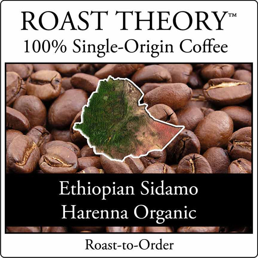 Ethiopian Sidamo Harenna Organic 100% Single Origin Coffee Roast Theor ...